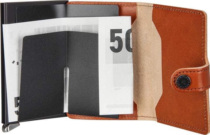 Actual product image Secrid Premium mini wallet Basco cognac