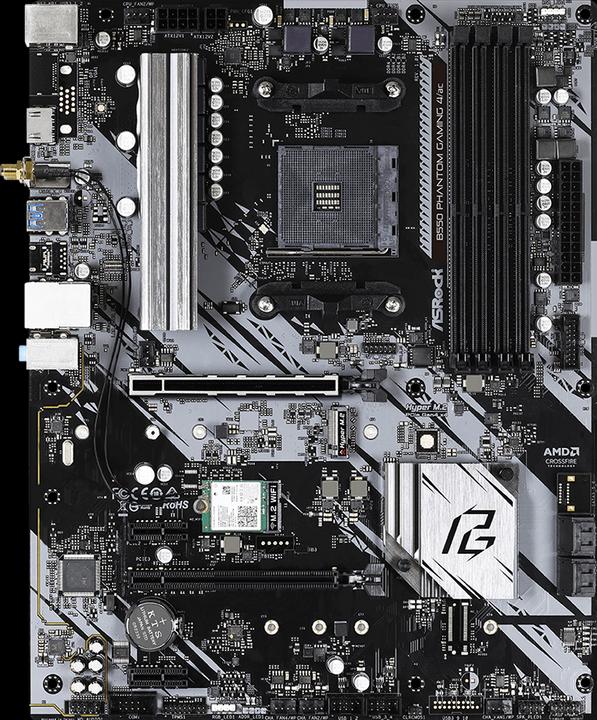 Produktbild AsRock B550 Phantom Gaming 4/ac (AM4, AMD B550, ATX)