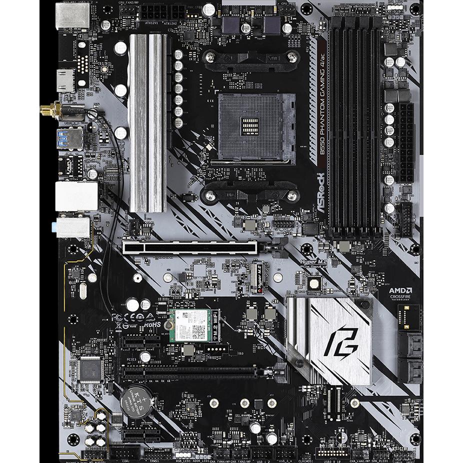 Asrock B550 Phantom Gaming 4 未開封 購入証明有 Amazon.com: ASRock B550 Phantom Gaming 4 Supports AMD AM4