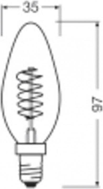 Produktbild Osram Vintage (E14, 3.40 W, 250 lm, 1 x, G)