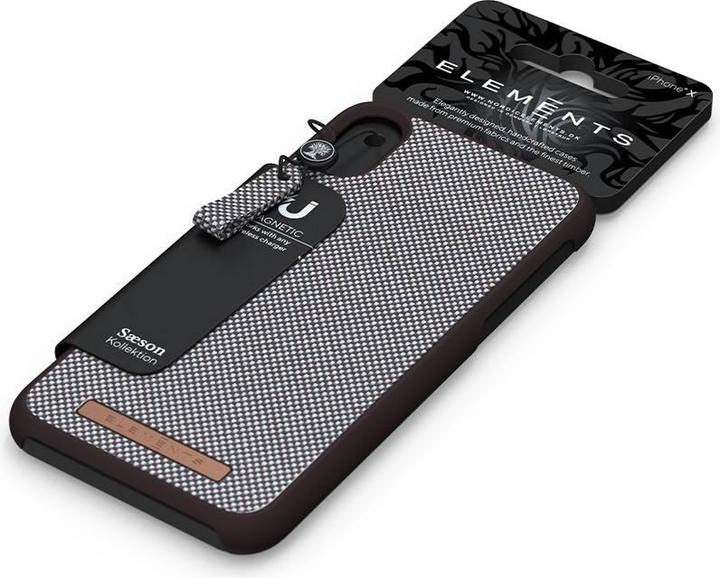 Productafbeelding Nordic Elements Saeson Idun - iPhone XR (Donkerbruin Patroon 1) Doek Etui (Apple iPhone XR)