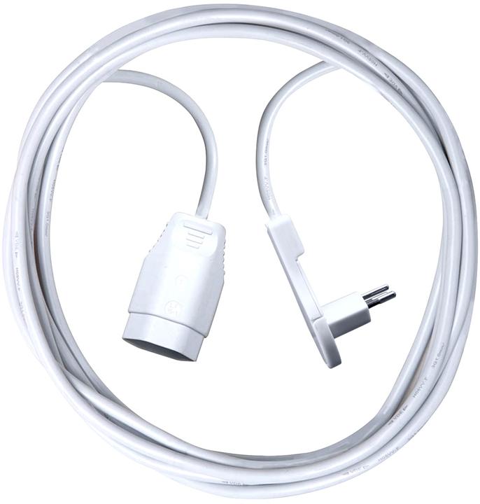 Produktbild Brennenstuhl Kunststoff Verlängerungskabel, T12 Flachwinkelstecker, T13 Kupplung, Kabel 1m H05VV-F 3G1,0 weiss (1 m, Typ 13)