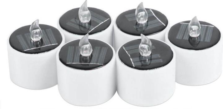 Image du produit Cover-Discount Lot de 6 bougies chauffe-plat solaires LED (6 x)