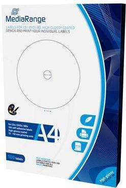 Image du produit MediaRange Étiquettes pour CD/DVD/BD brillantes