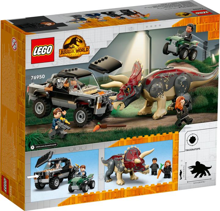 Immagine prodotto LEGO Attacco di un triceratopo a un camioncino (76950, LEGO Jurassic World)
