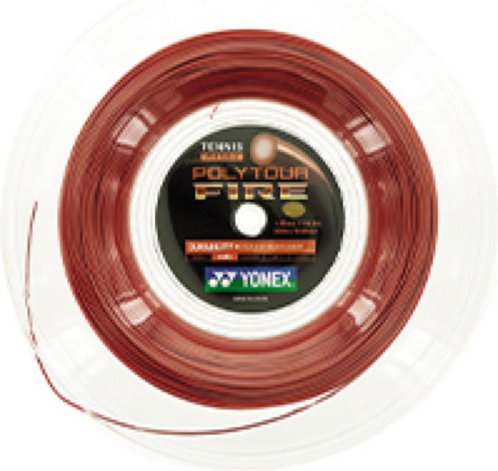 Yonex TPTFIRE125-2 Poly Tour Fire 125 Rolle 200m rot, 1,25mm