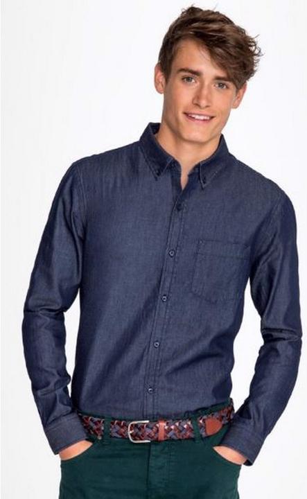 Immagine prodotto Sols Camicia in denim a maniche lunghe Barry (S)