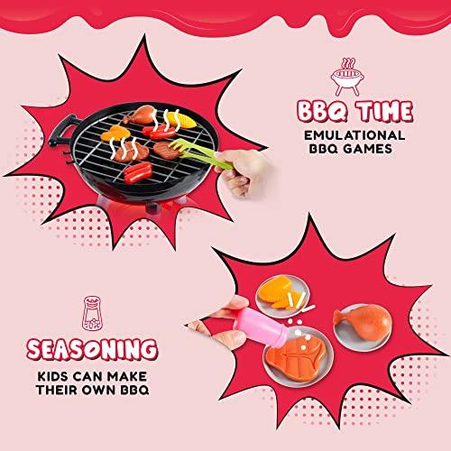 Image du produit Activity Board 24 PCS Barbecue Grill Enfants BBQ Cuisine Jouet avec accessoires de cuisson BBQ Jeu pour enfants