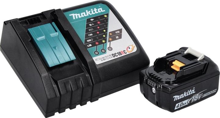 Productafbeelding Makita DEADML 815 RM1 LED accu-handlamp 14,4 - 18 V 160 lm + 1x accu 4,0 Ah + lader (160 lm)