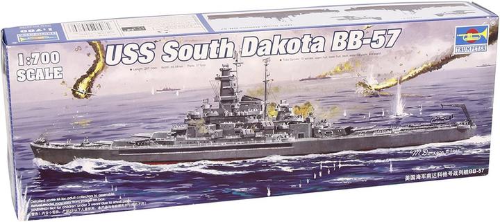 Actual product image Trumpeter U.S.S South Dakota BB-57