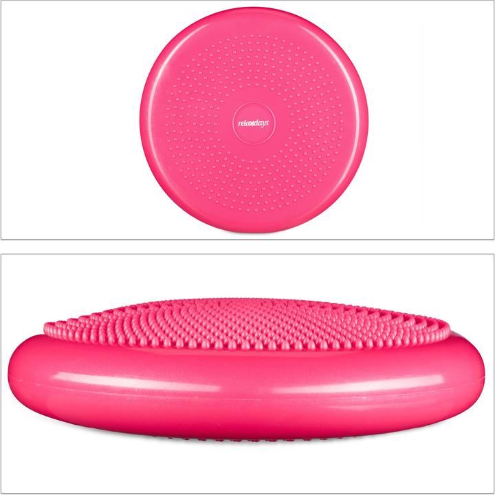 Image du produit Relaxdays Disque d'équilibre de 33 cm avec pompe à air
