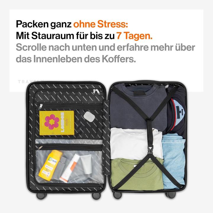 Actual product image Travely Grosser Hartschalenkoffer aus Polycarbonat (60 l)