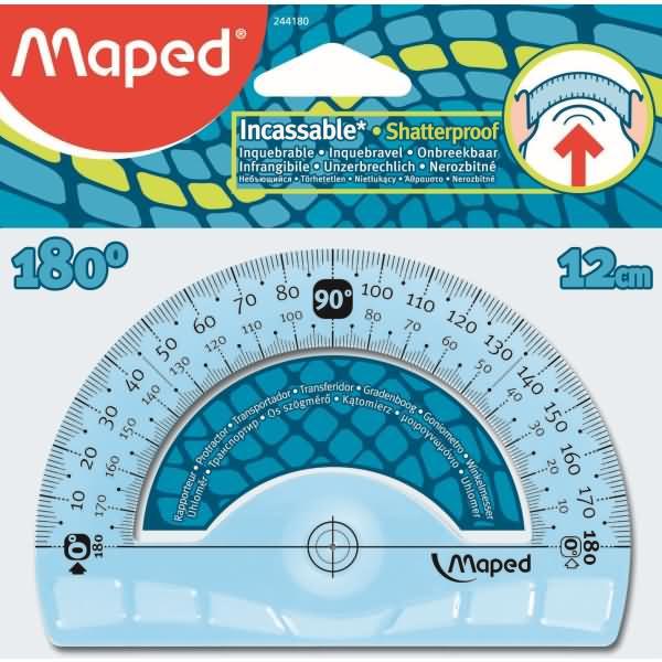 Produktbild Maped Halbkreis-Winkelmesser Flex 180 Grad, 120 mm (120 mm)