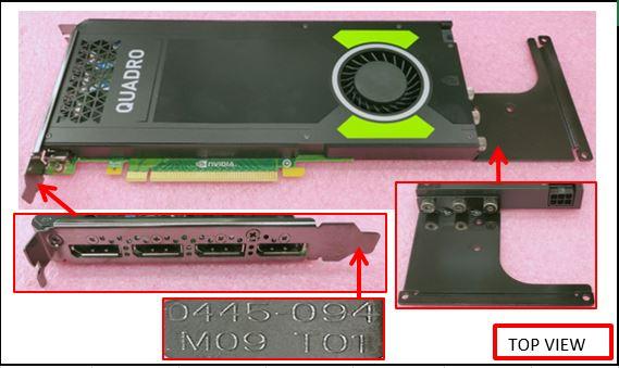 Actual product image HPE NVIDIA QUADRO M4000 PCIE, X 16 (8 GB)
