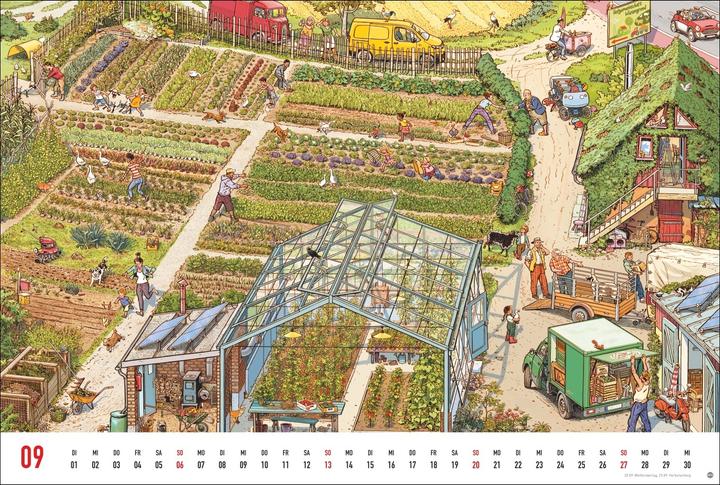 Actual product image Göbel & Knorr Wimmelbilder Edition Kalender 2026 (58 x 39 cm, German)