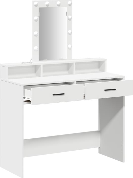Produktbild VidaXL Frisierkommode Weiss MDF 100 x 41 x 140 cm Frisierkommode