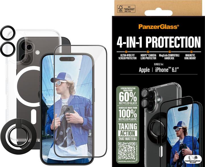 Image du produit PanzerGlass Pack de protection 4 en 1 (1 pièce(s), Apple iPhone 16)