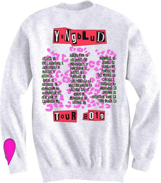 Produktbild Yungblud Erwachsene Tour Rücken & Ärmel drucken Sweatshirt (S)