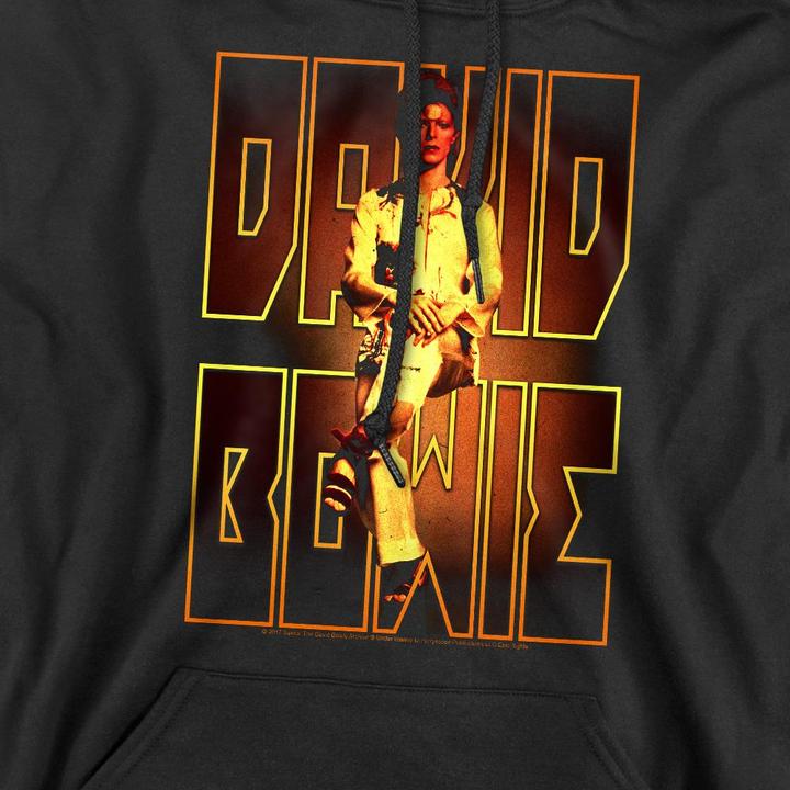 Immagine prodotto David Bowie Perched Felpa con Cappuccio Uomo (M)