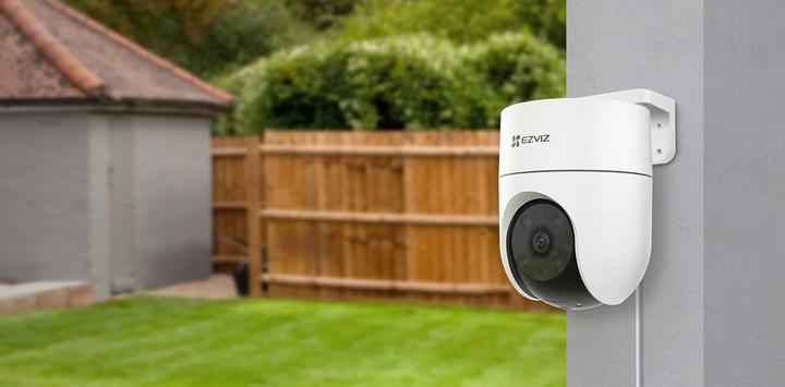 Produktbild EZVIZ Drahtlose Wi-Fi-Kamera H8C, 1080p, DOME PT, F4 mm, gesteuert, IP65 (1920 x 1080 Pixels)