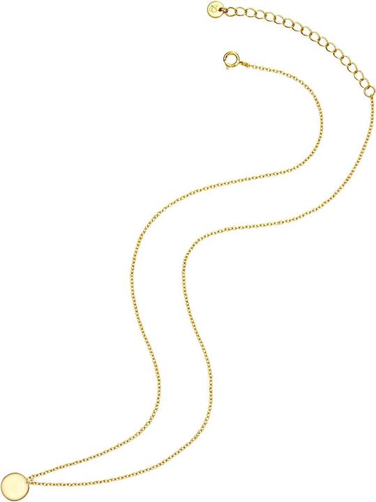 Immagine prodotto Glanzstücke München Catena da donna a cerchio in argento sterling e oro giallo da 40,0 cm + 5,5 cm di estensione - 31336 (Argento, 40 - 45 cm)