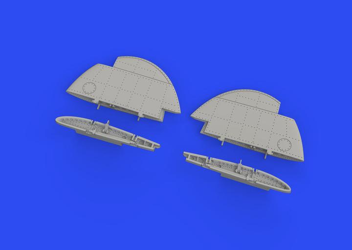 Produktbild Eduard A6M2-N Rufe folding wingtips PRINT 1/48