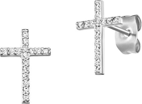 Engelsrufer Silver earrings Cross with zircons ERE-LILCROS-ZST (925er Silber)
