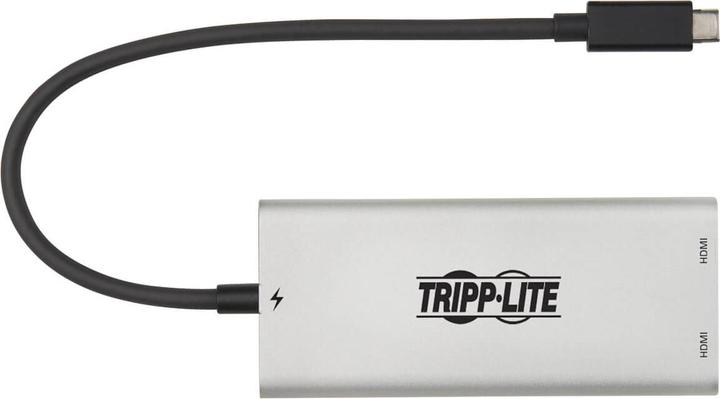 Produktbild Eaton Dual-Monitor Thunderbolt 3 to HDMI Adapter M/2xF - 4K 60Hz 4:4:4 Silve (USB-C, 2 Ports)