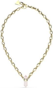 Guess Good Vibes Unmissable Gold Plated Necklace JUBN03117JWYGWHT/U
