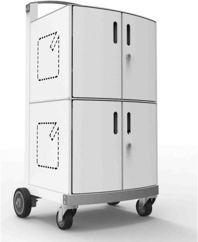 Actual product image Compulocks CartiPad Duo Tablet / Laptop Charging Rolling Cart 32 Devices EU Power Plug - Wa