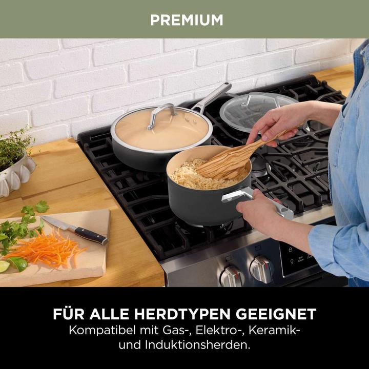 Actual product image Ninja CW93000EN Premium ceramic pot set (24 cm, Pan set + pot set, Aluminium)