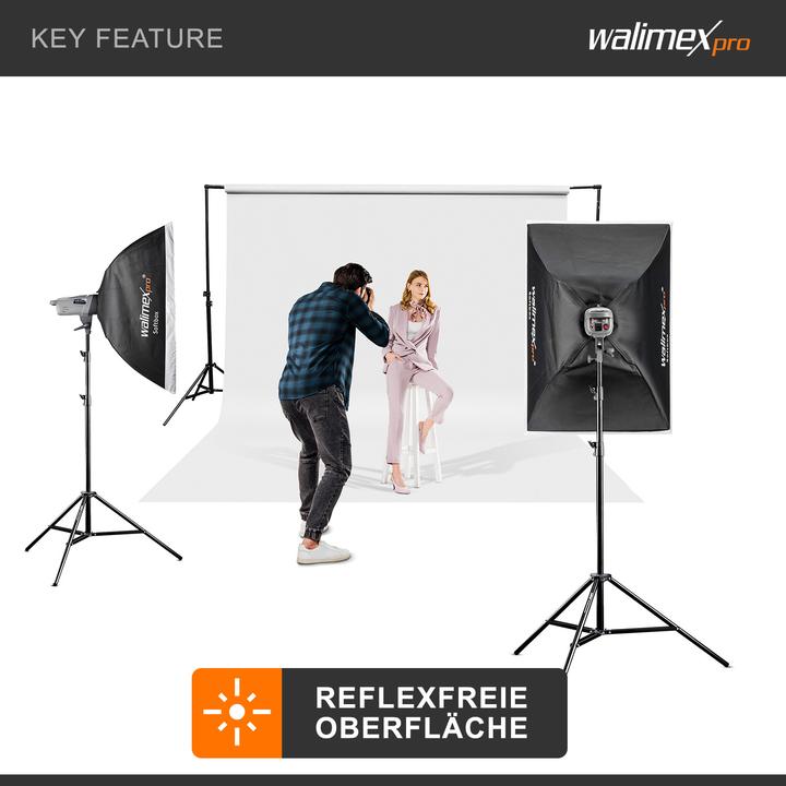 Produktbild Walimex pro Hintergrundkarton 2,60x10m Fotohintergrund Backdrop Fotostudio (260 cm)