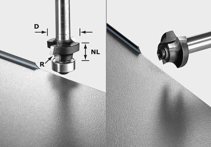 Actual product image Festool Rounding cutter S8 HW R2 D20-KL OFK