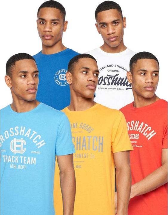 Produktbild Crosshatch Weymouth TShirt (5erPack) (S)