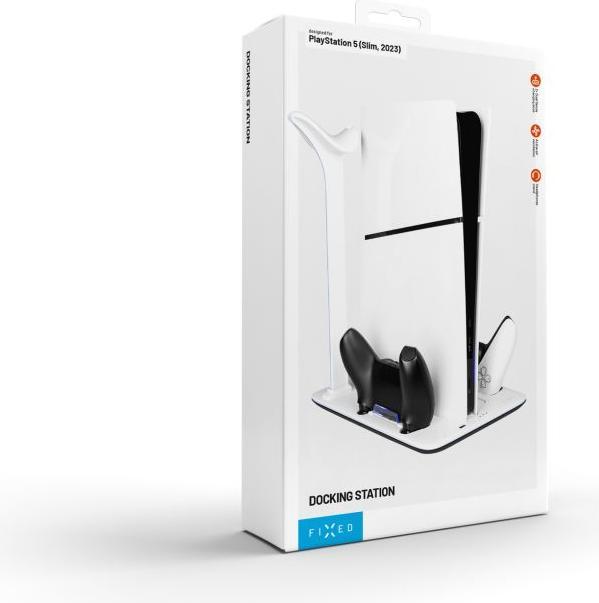 Produktbild Fixed Feste Multifunktionsstation für PlayStation 5 (Slim) mit Lüftern und Aufladung für zwei DualSense Co (PS5)