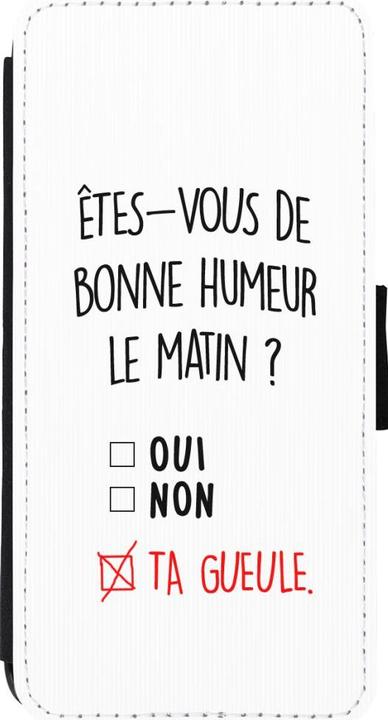 Image du produit PhoneLook Coque Wallet noir Bonne humeur matin (Apple iPhone 11)