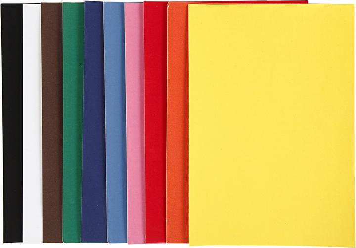 Productafbeelding Creativ Company Velours papier Kleur A4, 10 vellen (140 g/m², 10 x)