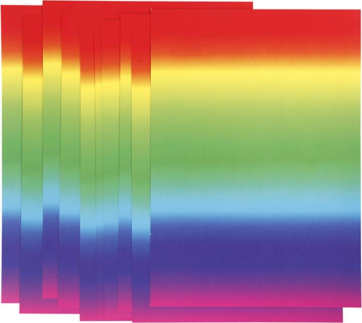 Actual product image Creativ Company Rain boog paper A4 180gr, 10 vells (180 g/m², 10 x)