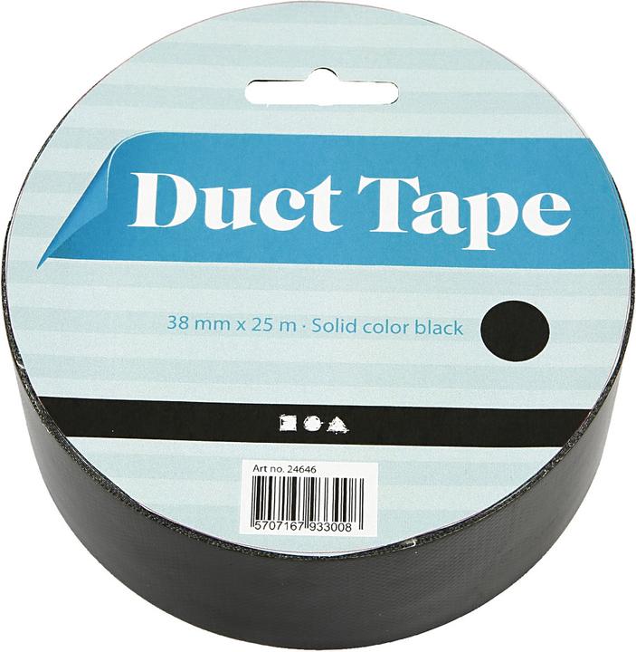 Image du produit Creativ Company Canvas Tape Zwart, 25m (38 mm)