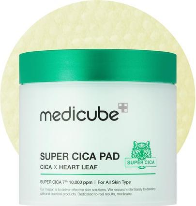 Medicube Super Cica Pad Cica X Heart Leaf Vegan Certified 70 Pads (Reinigungstücher, 70 ml)