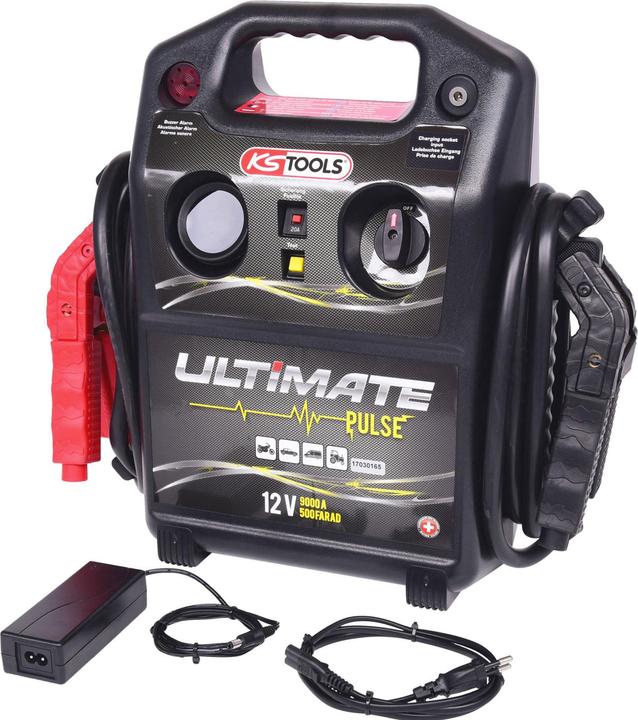 Produktbild KS Tools Starthilfegerät mobil 1800A Kondensator Booster 12 Volt (9000 A)