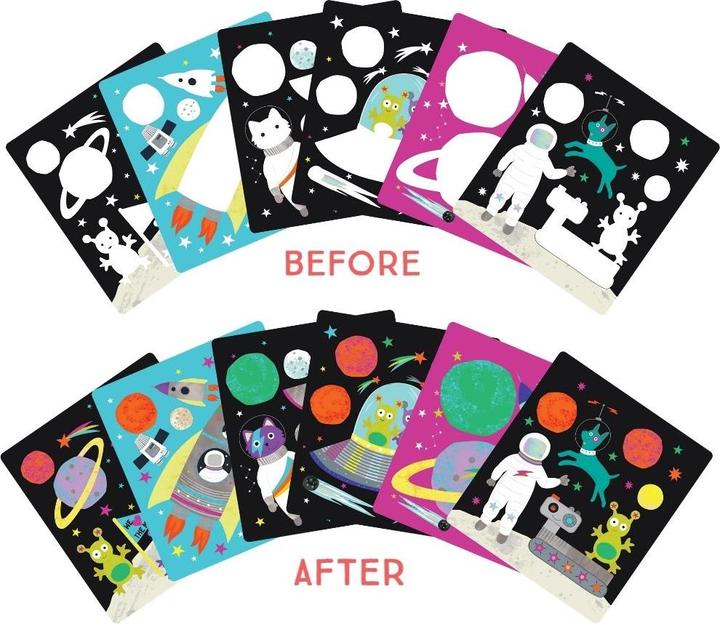 Image du produit ‎Floss & Rock FLOSS & ROCK Space Easel Watercard and Pen - 43P6392