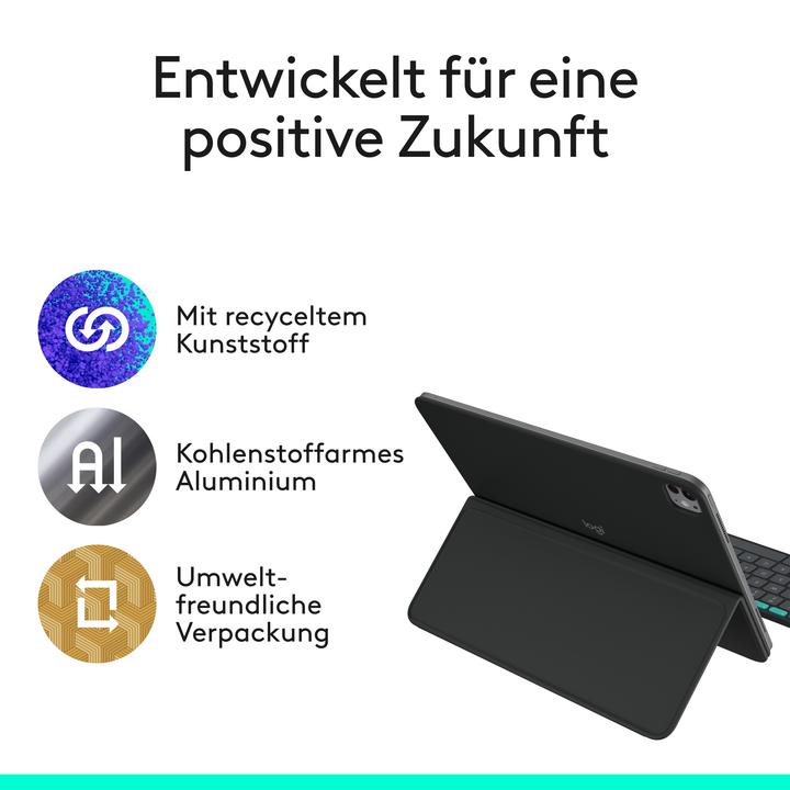 Produktbild Logitech Flip Folio (DE, iPad Air 13 2025, iPad Pro 13 2024 (M4))