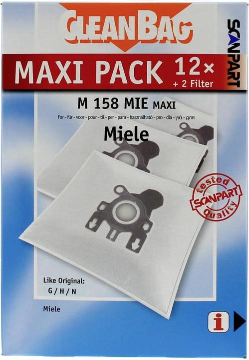 Actual product image Scanpart Maxipack compatible with Miele type G/N 2687426158 Vacuum cleaner bags (15 x)