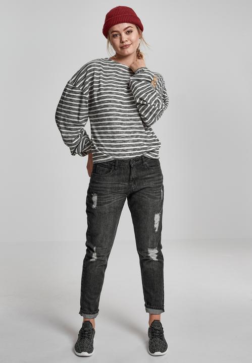 Actual product image Urban Classics Ladies Oversize Stripe Pullover (M)
