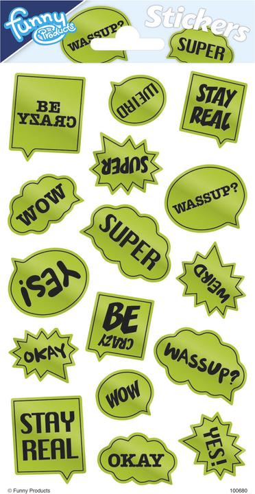 Image du produit Totum Stickervel Reflecterend - Tekstballonnen (en allemand)