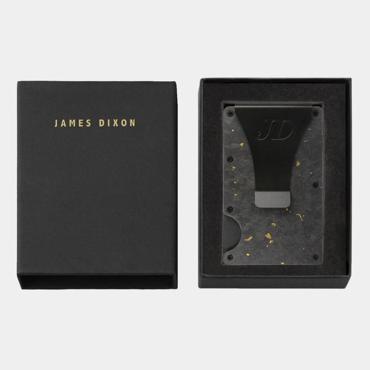Image du produit James Dixon Carbone forgé - Noir Jaune Mat - Money Clip