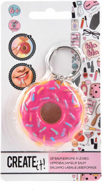Actual product image Create It! Make it. Keychain donut with lip balm