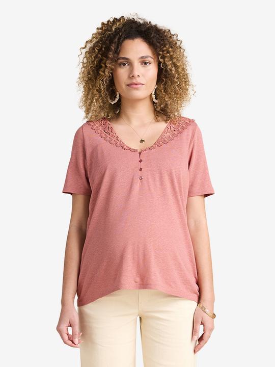 Image du produit Envie de Fraise Wendbares Umstandsshirt mit Makramee-Spitze (W32/L34)