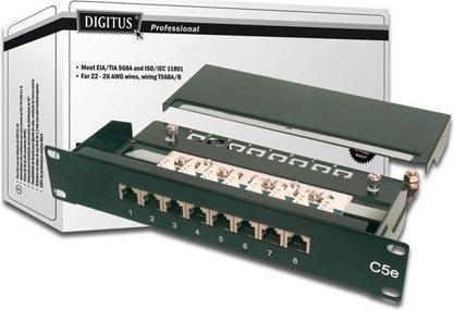 Produktbild Digitus CAT 5e Patch Panel, 8-Port 10"